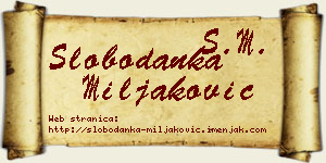 Slobodanka Miljaković vizit kartica